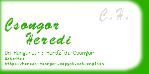 csongor heredi business card